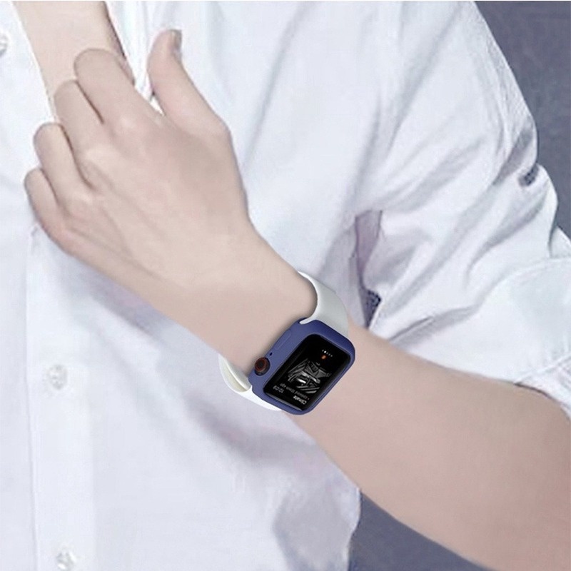 Ốp Bảo Vệ Bằng Silicon Mềm 2022 Cho Apple Watch 7 45mm 6 SE 5 4 3 42MM 38MM series 7 6 5 40 44 41mm