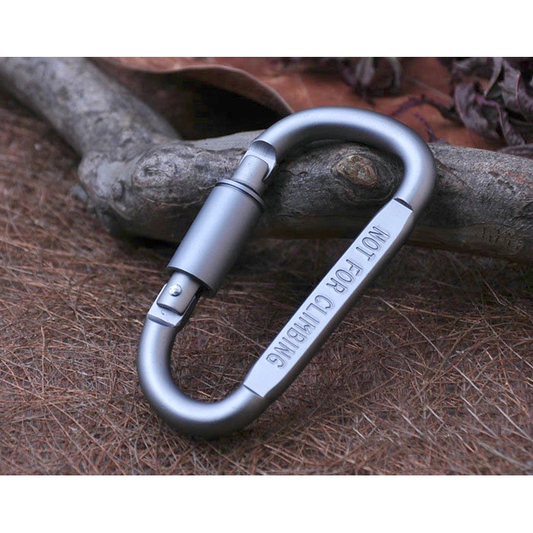 [CHỌN MÀU THEO SỞ THÍCH] Móc khóa Carabiner hình chữ D bằng hợp kim nhôm, móc khóa du lịch đa năng nhiều màu sắc.