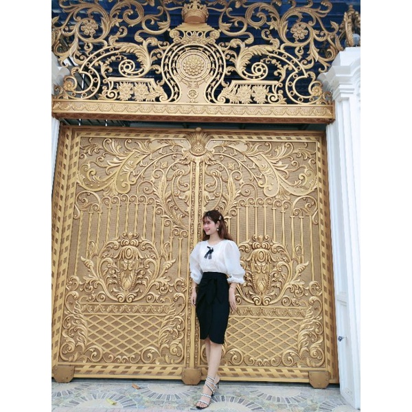 Chân váy buộc nơ chéo vạt sang chảnh | BigBuy360 - bigbuy360.vn