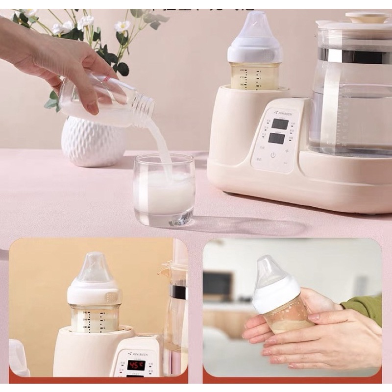 ẤM ĐUN NƯỚC KHỬ CLO, GIỮ NHIỆT KÈM MÁY LẮC PHA SỮA, PHA TRÀ