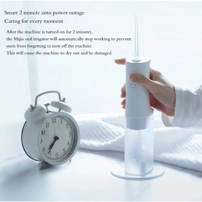 Set tăm nước kèm 4 vòi và bàn chải điện T500 kèm 3 đầu Xiaomi Mijia Limited Edition hộp quà tặng sang trọng