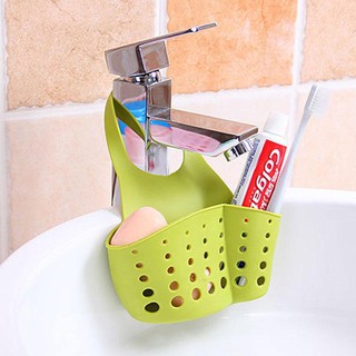 Giỏ đựng đồ rửa bát, Giỏ nhựa dẻo treo vòi đựng đồ giẻ lau rửa bát