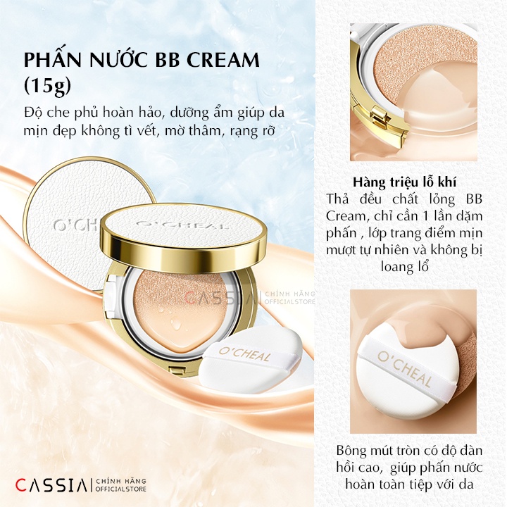 Bộ trang điểm nội địa trung hộp quà tặng màu trắng sang trọng 6 món, bộ makeup đầy đủ siêu đẹp OCHEAL