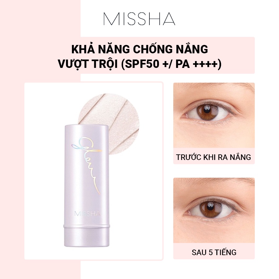 [Mã COSMIS -8% ĐH250k]Kem Che Khuyết Điểm Chống Nắng Dạng Thỏi MISSHA Glow Multi Stick SPF50+, Pa++++ 12.5g | BigBuy360 - bigbuy360.vn