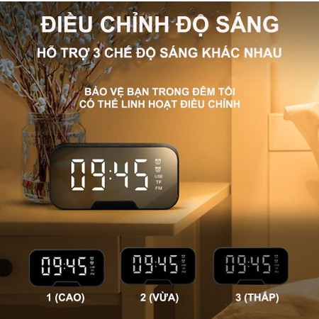 [ CHÍNH HÃNG] SIÊU LOA BLUETOOTH 3 TRONG 1 VỪA LÀ ĐỒNG HỒ