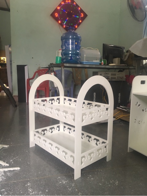 Kệ trang trí hai tầng