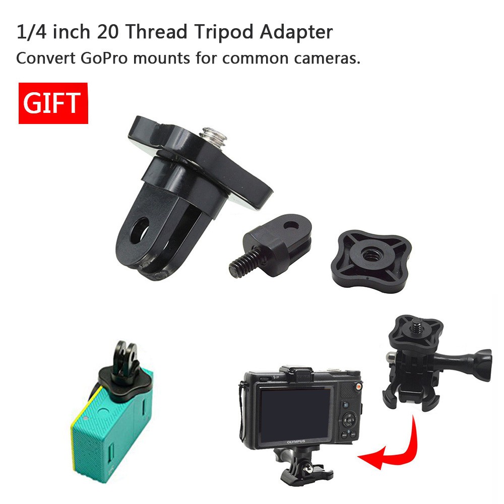 Thanh Nối Dài 68 88 108mm + Giá Đỡ 1 / 4 Inch + Cờ Lê + Cờ Lê Cho Máy Ảnh Gopro Hero 8 7 6 5 4 Black Session 3 + 3 2018 Fusion Max