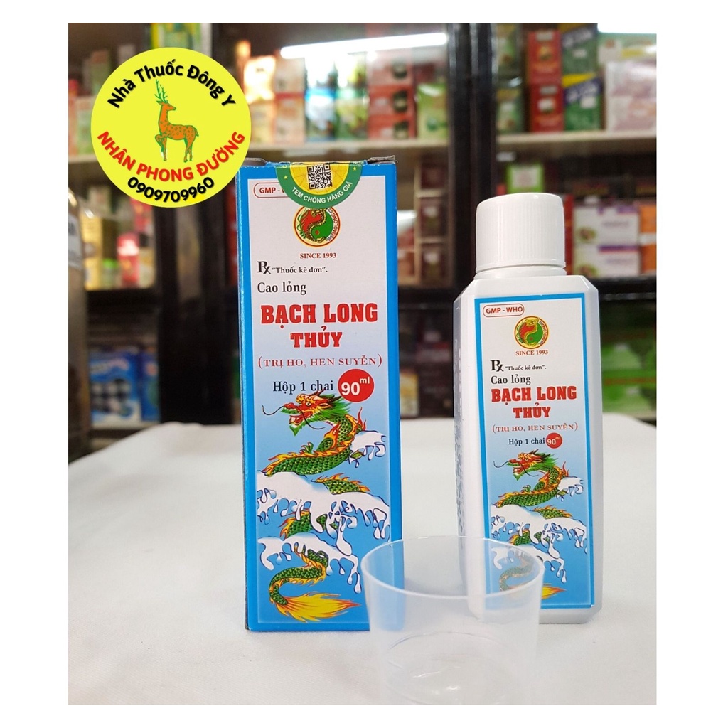 Siro Ho Bạch Long Thủy- Phạm Thiên Long, chai 90ml, hỗ trợ người bị ho gió, ho khan, ho có đờm