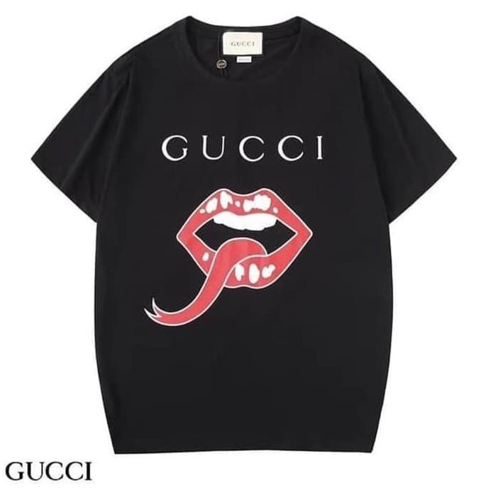 Áo Thun Trơn In Chữ Gucci 03g 30s Thời Trang Cho Nam