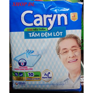 Tấm đệm lót Caryn loại siêu thấm size L 10 miếng (kích thước 42cm x 72cm)