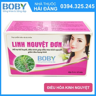 Linh Nguyệt Đơn bổ huyết, điều hòa kinh nguyệt (Hộp 5 vỉ x 10 viên) - Boby