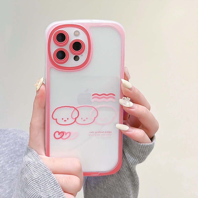 Ốp Điện Thoại Hình Chú Chó Hoạt Hình Cho iphone7 / 7plus / 8 / 8plus / xs / 11 / 12 / 13 / 14 / pro / max / plus / promax