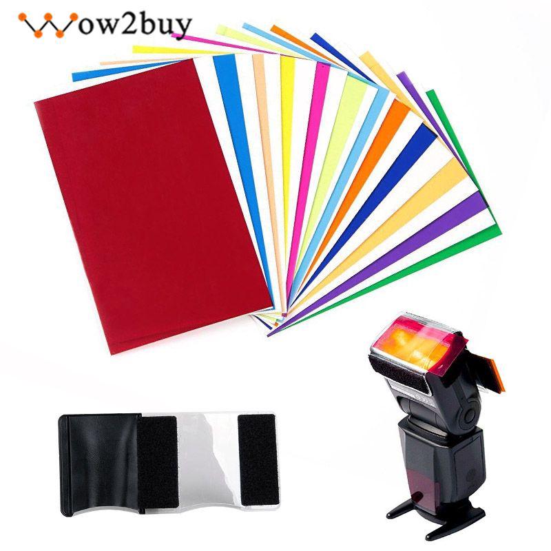 Bộ 12 miếng gel lọc màu cho đèn flash máy ảnh