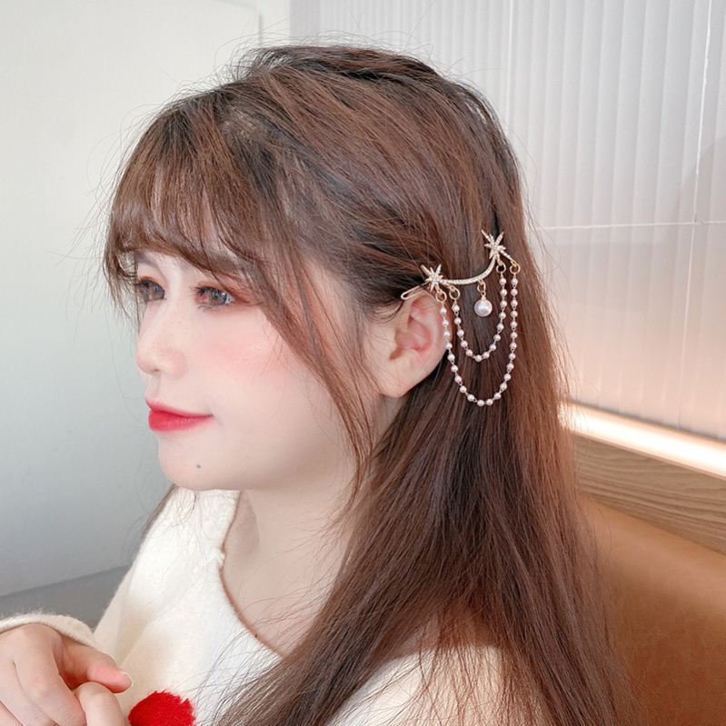 Kẹp tóc hình ngôi sao/ngôi sao/bầu vồng/chữ Liu Haibin phong cách Hàn Quốc
