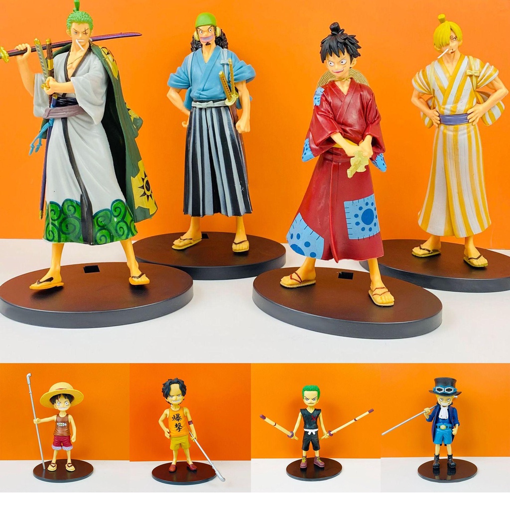 SUSANS Đồ trang trí Nhân Vật Sabo Monkey D Luffy Trong Phim Hoạt Hình One Piece Bằng PVC