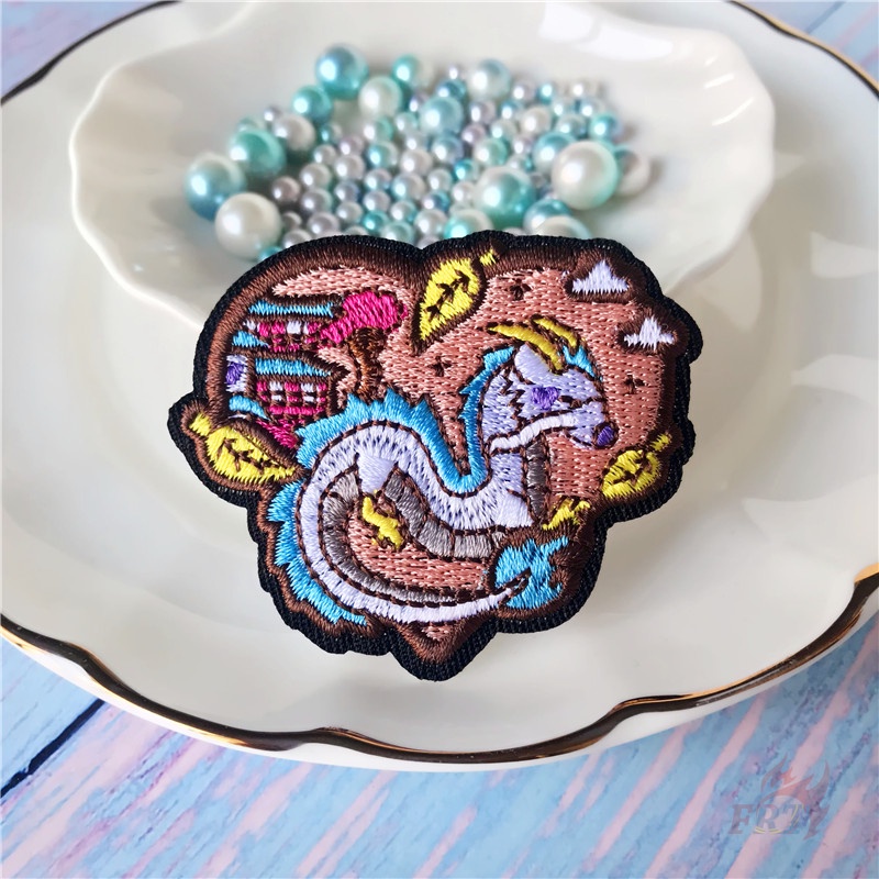 ☸ Miếng Vá Ủi Quần Áo Nigihayami Kohakunushi - Spirited Away ☸ 1 Miếng Dán Ủi Quần Áo Hình Rồng Hoạt Hình