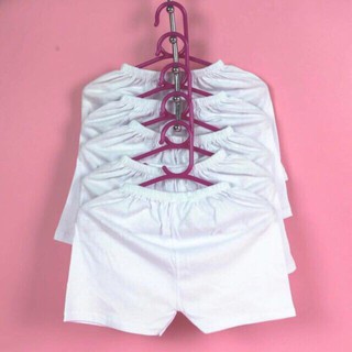Set 5 quần đùi trắng cotton