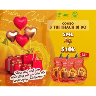 Combo 3 gói thạch bí đỏ chen chen