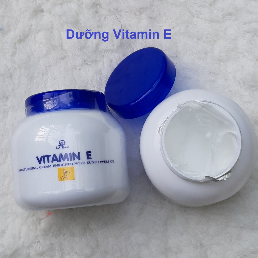 [chuẩn thái] Kem dưỡng trắng da body Vitamin E ngọc trai sữa non &amp; lúa mạch 200ml – Thái Lan