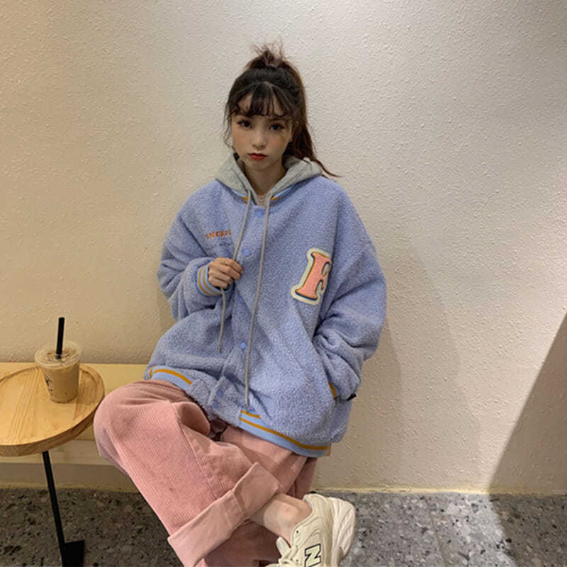 Áo Khoác Nữ Dáng Rộng Thời Trang Phong Cách Hàn Quốc | BigBuy360 - bigbuy360.vn