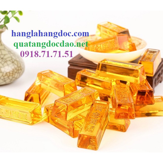 Thỏi vàng khối thần tài mang vận may & tài lộc, vật phẩm phong thủy độc đáo