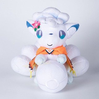 GẤU BÔNG POKEMON VULPIX ROKON BĂNG MÀU TRẮNG ALOLA FORM 35cm TẶNG TÚI QUÀ