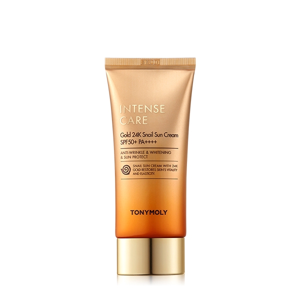 Kem chống nắng TONYMOLY tinh chất ốc sên vàng 24K chăm sóc da mạnh SPF50 + PA ++++ 50ml