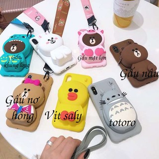 Ốp điện thoại 🍉FREESHIP🍉 Ốp Điện Thoại Gấu Ví Dành Cho Iphone 6/6s, 6/6sPlus, 7/8, 7/8Plus, X/Xs, XsMax