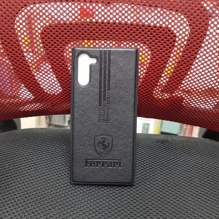 Ốp lưng Samsung Note 10 dẻo kiểu da in logo