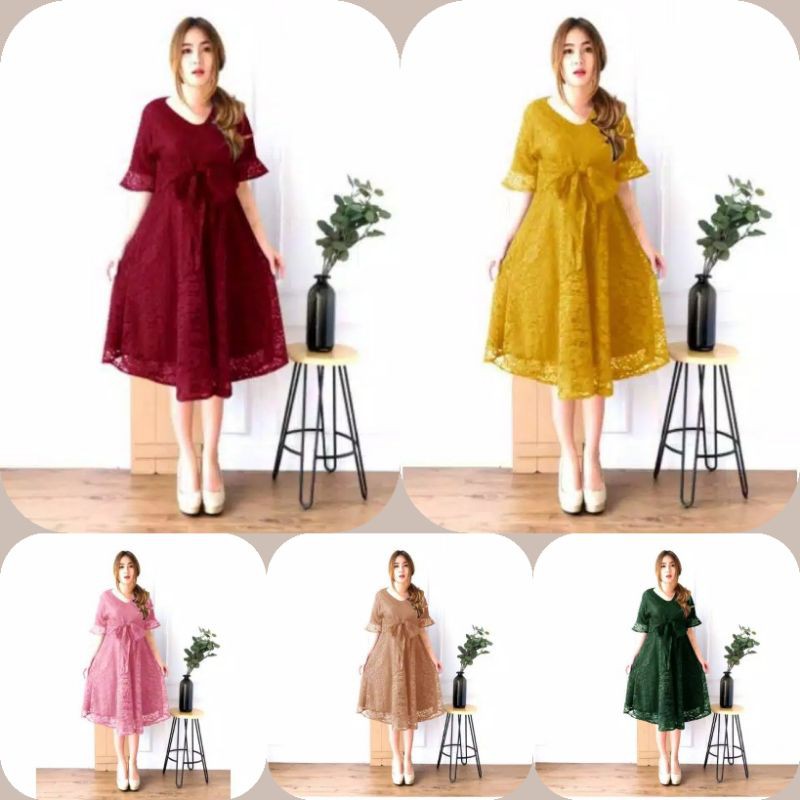 Yessie Đầm Họa Tiết Thổ Cẩm Thêu Nổi Chất Lượng Cao Cấp