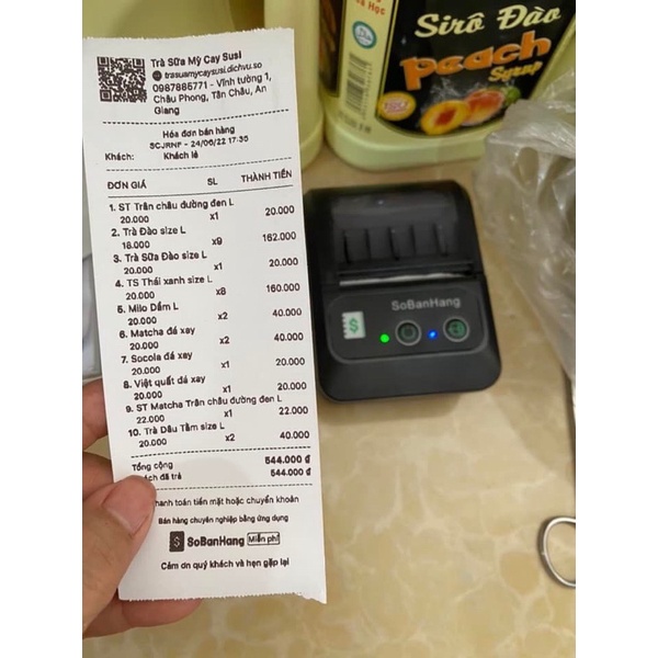 GIẤY IN HÓA ĐƠN S-MART K57x38 - In BILL Nhiệt 57mm, 58