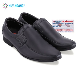 Giày tây nam da bò Huy Hoàng màu đen LS7706