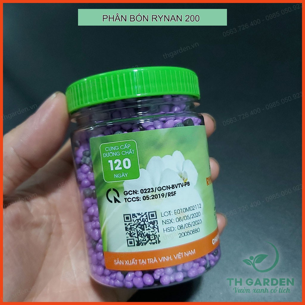 Phân Bón Thông Minh Rynan 200 - Chuyên Cho Phong Lan Con - Màng Polyme Kiểm Soát Giải Phóng Phân Từ Từ