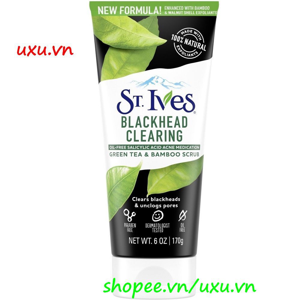 Sữa Rửa Mặt Nữ 170G St.Ives Hương Trà Xanh Blackhead Clearing, Với uxu.vn Tất Cả Là Chính Hãng.