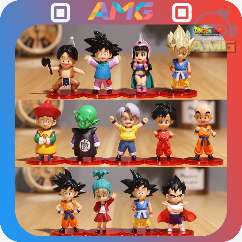 Set 21 Mô Hình Nhân Vật Son Goku Gohan Vegeta Saiyan Trong Phim Bảy Viên Ngọc Rồng
