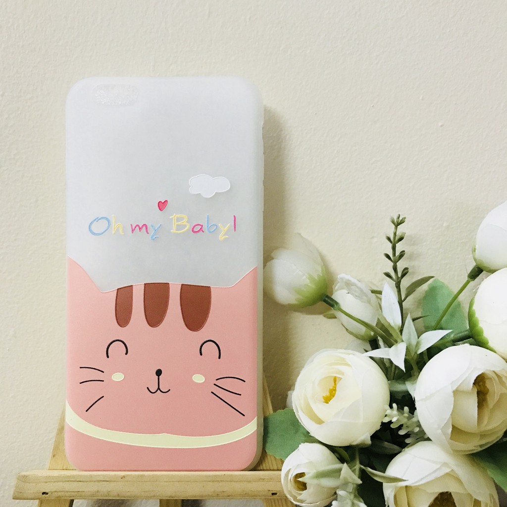 Ôp lưng Iphone dẻo Mèo oh my baby