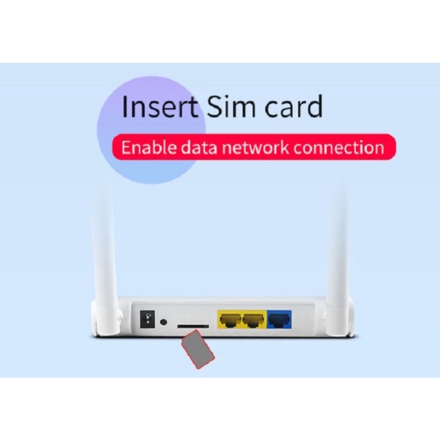Phát Wi-Fi 4G GSM Điểm truy cập cổng WAN / LAN 300Mbps Bộ định tuyến 4G LTE.