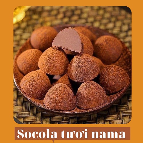 Socola tươi nama hộp 408gr được sản xuất bằng công nghệ Nhật Bản hiện đại