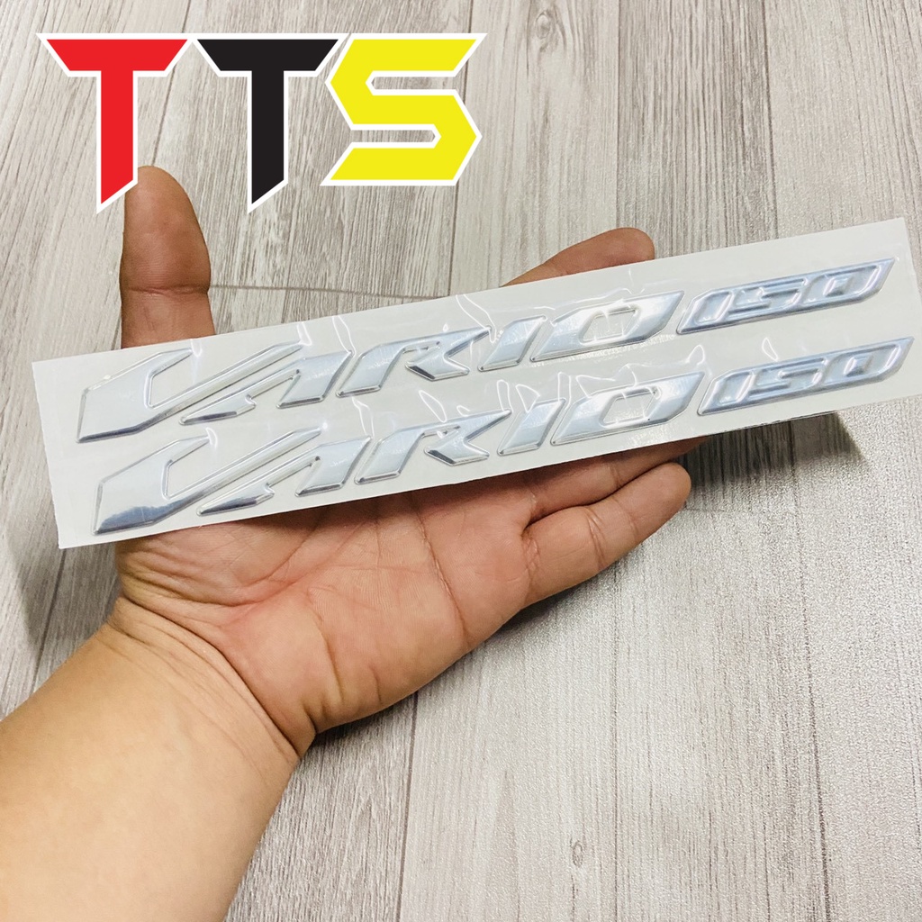 ( Hàng siêu cấp ) Tem chữ dán VARIO kèm số 125i, số 150i chất liệu nhựa cứng chống nước