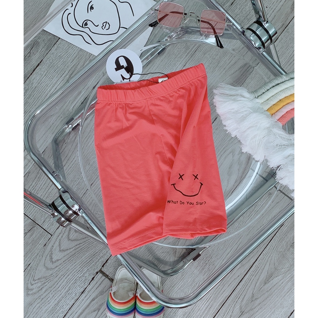 Lyvyshop - (Cotton SG chính phẩm) Quần legging lửng siêu dễ thương cho bé 09-23kg