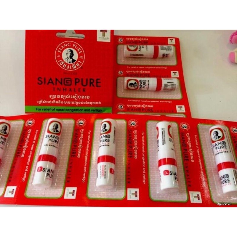 Ống Hít Thông Mũi 2 Đầu Siang Pure Inhaler Formula II Thái Lan