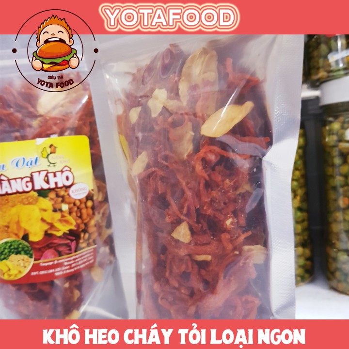 Khô heo cháy tỏi loại ngon ( Thơm ngon - Đậm vị ) - 100gram | Yotafood