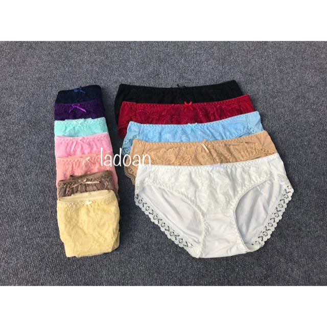 Quần cotton phối ren