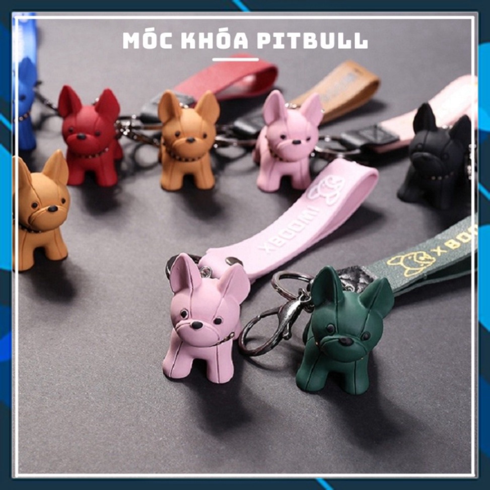 Móc Khóa Chó Bull Nhũ vàng Cực Ngầu - Móc Treo Chìa Khóa - Tainghe6789 Tainghe6789