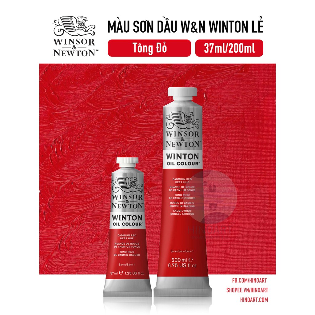 Tông đỏ sơn dầu W&amp;N WINTON - tuýp 37ml/200ml