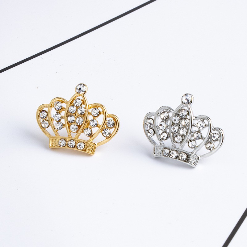 Ghim cài áo Vest nam Lapel Pin thời trang hình vương miện Hoàng Gia mini GH-107