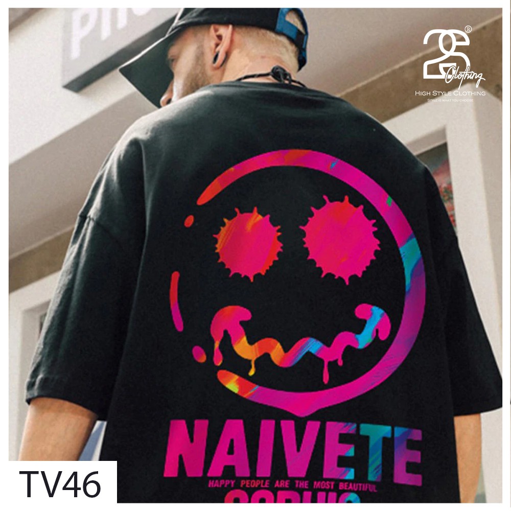 Áo Thun Tay Lỡ 2s Clothing Áo Phông Basic Unisex Nam Nữ Cotton Oversize Form Rộng Giá Rẻ In Hình Mặt Cười Drew ngầu TV46