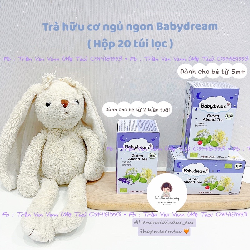 Trà BABYDREAM hữu cơ giúp bé ngủ ngon