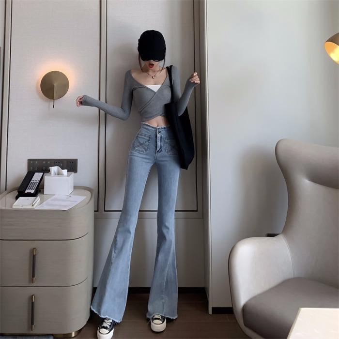 New fashion high waisted women's jeans