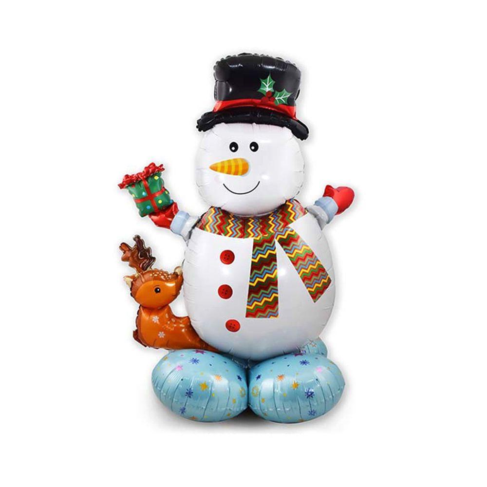 Bóng bay đứng dalton bong bóng khổng lồ 3d bơm hơi phim hoạt hình giấy bạc giáng sinh dòng bóng bay ông già noel